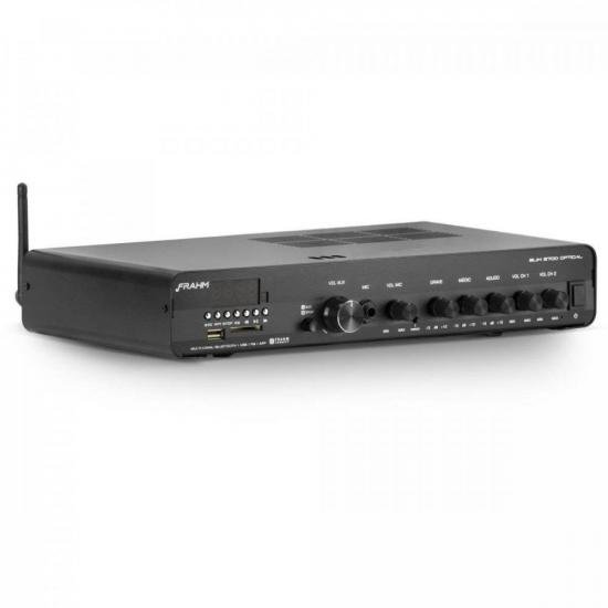 Amplificador P/ Som Ambiente Slim 3700 Optical Preto FRAHM por 1.819,99 à vista no boleto/pix ou parcele em até 12x sem juros. Compre na loja Mundomax!