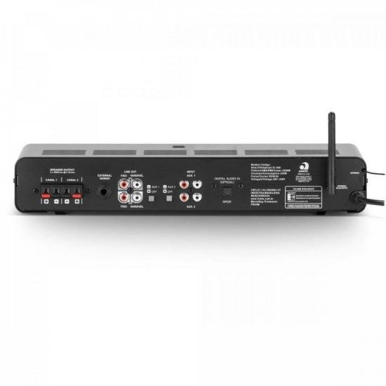 Amplificador - Receiver para som ambiente - Slim 2700 optical - Preto - por 0,00 à vista no boleto/pix ou parcele em até 1x sem juros. Compre na loja Mundomax!