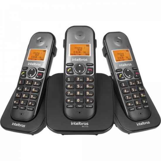 Telefone sem Fio C/2 Ramais TS5123 Preto INTELBRAS por 445,90 à vista no boleto/pix ou parcele em até 10x sem juros. Compre na loja Mundomax!