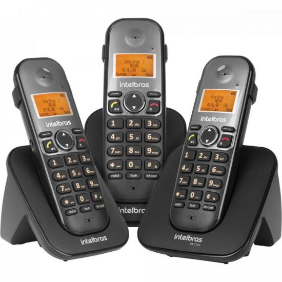 Telefone sem Fio C/2 Ramais TS5123 Preto INTELBRAS por 445,90 à vista no boleto/pix ou parcele em até 10x sem juros. Compre na loja Mundomax!