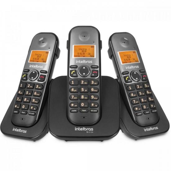 Telefone sem Fio C/2 Ramais TS5123 Preto INTELBRAS por 445,90 à vista no boleto/pix ou parcele em até 10x sem juros. Compre na loja Mundomax!
