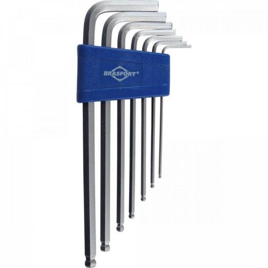 Kit de Chaves Hexagonais Abaula Com 7 Peças de 1.5 a 6mm Brasfort por 14,00 à vista no boleto/pix ou parcele em até 1x sem juros. Compre na loja Mundomax!