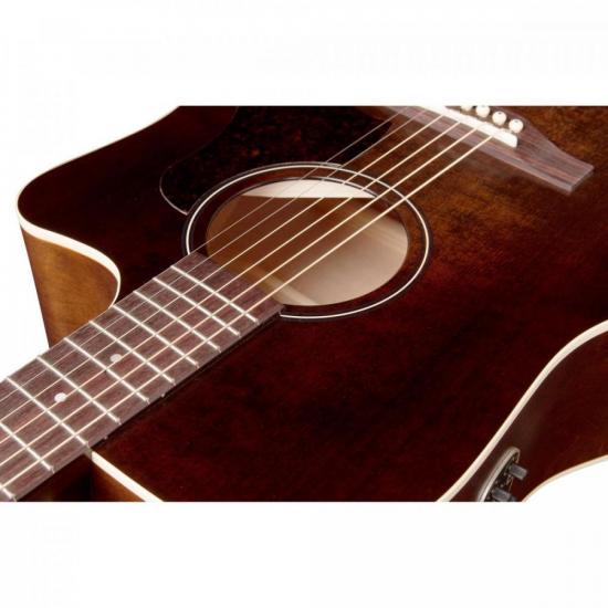 Violão Eletroacústico Art Lutherie Americana Dreadnought Bourbon Burst por 6.908,90 à vista no boleto/pix ou parcele em até 12x sem juros. Compre na loja Mundomax!
