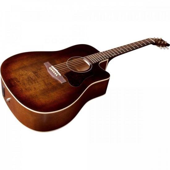 Violão Eletroacústico Art Lutherie Americana Dreadnought Bourbon Burst por 6.908,90 à vista no boleto/pix ou parcele em até 12x sem juros. Compre na loja Mundomax!