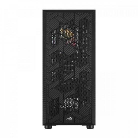Gabinete Gamer Aerocool Hive Preto RGB Lateral Vidro por 322,47 à vista no boleto/pix ou parcele em até 10x sem juros. Compre na loja Aerocool!