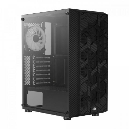 Gabinete Gamer Aerocool Hive Preto RGB Lateral Vidro por 322,47 à vista no boleto/pix ou parcele em até 10x sem juros. Compre na loja Aerocool!
