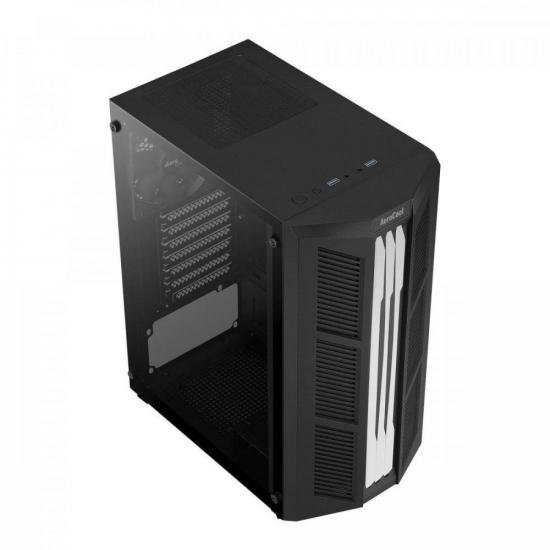Gabinete Gamer Aerocool Prime Preto RGB Lateral Vidro por 279,46 à vista no boleto/pix ou parcele em até 10x sem juros. Compre na loja Aerocool!
