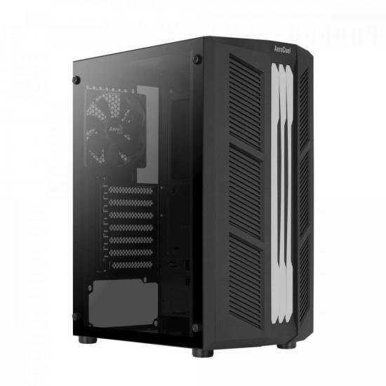 Gabinete Gamer Aerocool Prime Preto RGB Lateral Vidro por 279,46 à vista no boleto/pix ou parcele em até 10x sem juros. Compre na loja Aerocool!