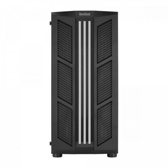 Gabinete Gamer Aerocool Prime Preto RGB Lateral Vidro por 279,46 à vista no boleto/pix ou parcele em até 10x sem juros. Compre na loja Aerocool!