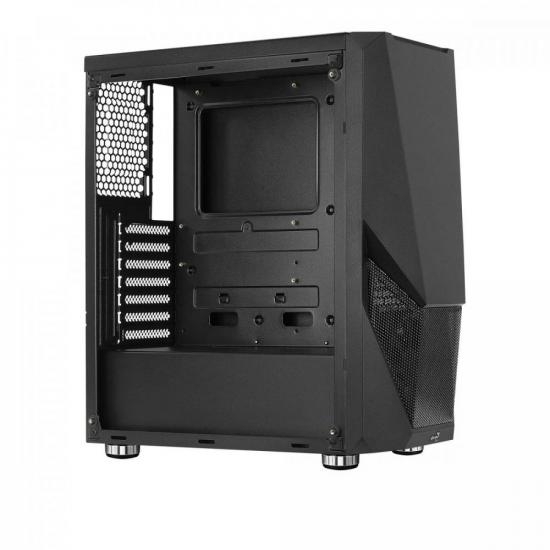 Gabinete Gamer Aerocool Zauron Saturn Preto RGB Lateral Vidro por 448,00 à vista no boleto/pix ou parcele em até 10x sem juros. Compre na loja Mundomax!