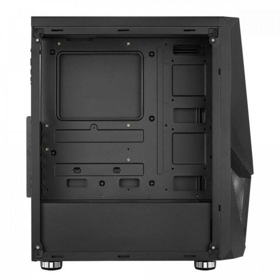 Gabinete Gamer Aerocool Zauron Saturn Preto RGB Lateral Vidro por 448,00 à vista no boleto/pix ou parcele em até 10x sem juros. Compre na loja Mundomax!