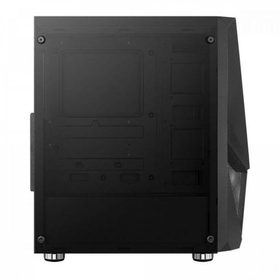 Gabinete Gamer Aerocool Zauron Saturn Preto RGB Lateral Vidro por 448,00 à vista no boleto/pix ou parcele em até 10x sem juros. Compre na loja Mundomax!