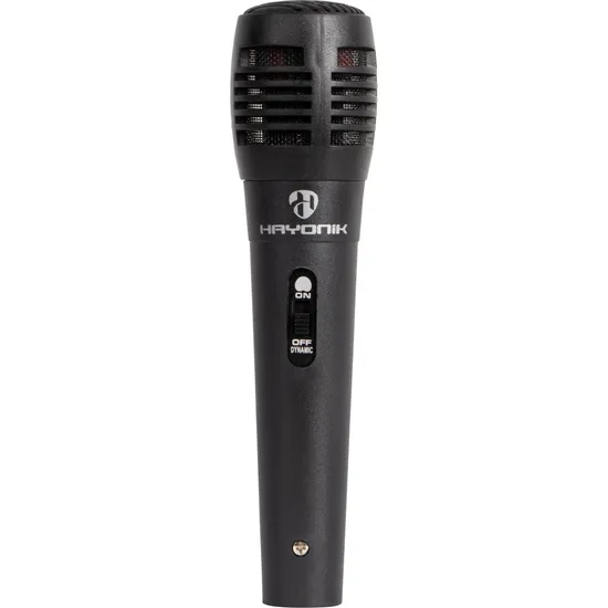 Microfone Hayonik MDH-102 Dinâmico Supercardióide Cabo 3M Preto (73060)