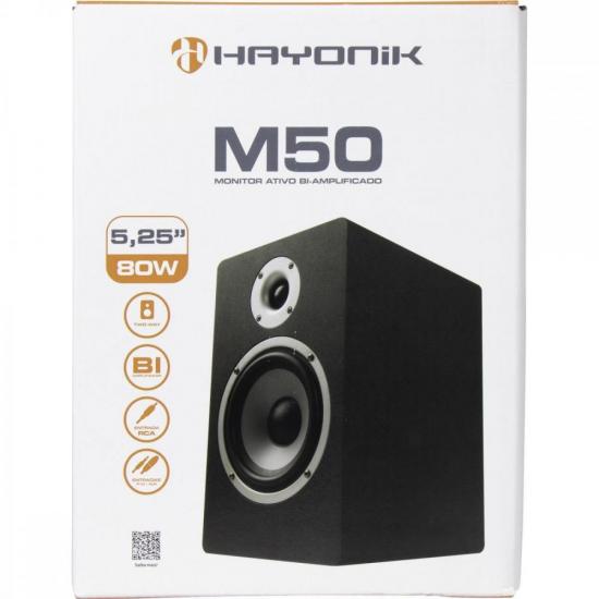 Monitor de Referência Para Estúdio Hayonik M50 Bi-amplificado por 947,00 à vista no boleto/pix ou parcele em até 10x sem juros. Compre na loja Mundomax!