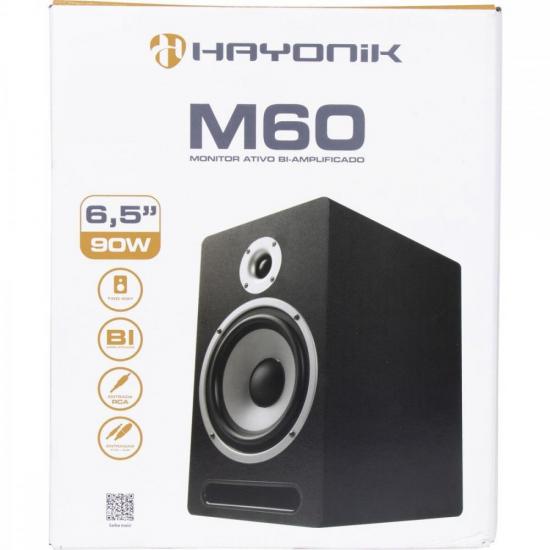 Monitor de Referência Para Estúdio Hayonik M60 Bi-amplificado por 1.199,99 à vista no boleto/pix ou parcele em até 12x sem juros. Compre na loja Mundomax!