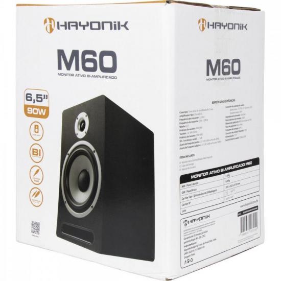 Monitor de Referência Para Estúdio Hayonik M60 Bi-amplificado por 1.199,99 à vista no boleto/pix ou parcele em até 12x sem juros. Compre na loja Mundomax!
