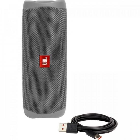 Caixa de som Portátil com Bluetooth 20W Flip 5 Cinza JBL por 879,90 à vista no boleto/pix ou parcele em até 10x sem juros. Compre na loja Mundomax!