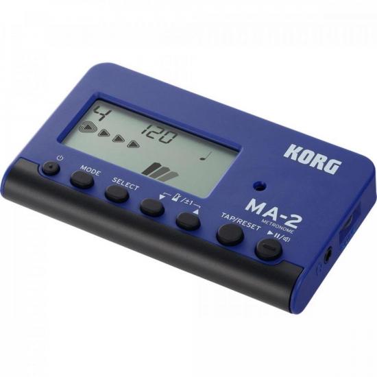 Metrônomo Digital MA-2 Azul/Preto KORG por 179,99 à vista no boleto/pix ou parcele em até 7x sem juros. Compre na loja Mundomax!
