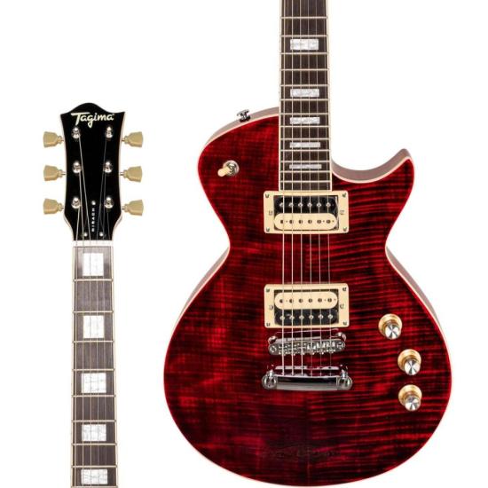 Guitarra Tagima Mirach FL Transparent Red C/ Case por 3.709,99 à vista no boleto/pix ou parcele em até 12x sem juros. Compre na loja Mundomax!