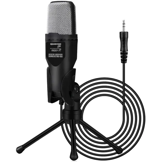 Microfone Condensador Soundcasting 650 Preto SOUNDVOICE (73387)
