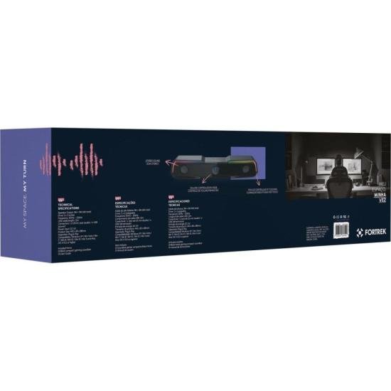 Soundbar Gamer Para PC Fortrek Black Hawk P2 + USB por 128,92 à vista no boleto/pix ou parcele em até 5x sem juros. Compre na loja Fortrek!