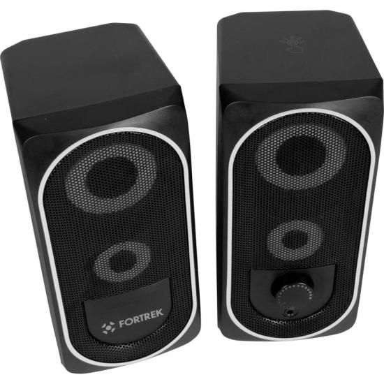 Caixa de Som Gamer Multimídia Fortrek Black Hawk RGB Preta por 118,00 à vista no boleto/pix ou parcele em até 4x sem juros. Compre na loja Mundomax!