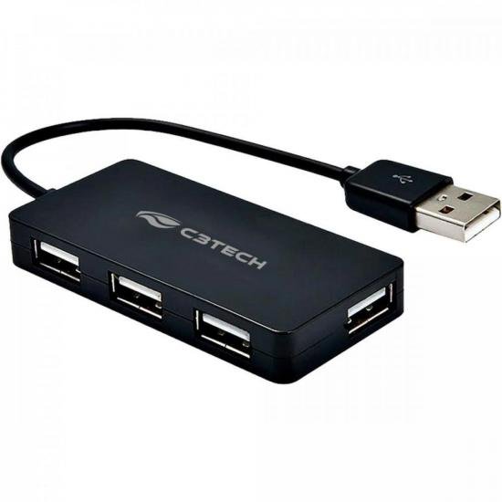 HUB USB C3Tech 2.0 Com 4 Portas HU-220 Preto por 22,99 à vista no boleto/pix ou parcele em até 1x sem juros. Compre na loja Mundomax!