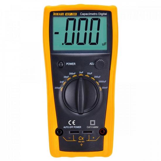 Capacímetro Digital HCP200 Amarelo HIKARI por 230,99 à vista no boleto/pix ou parcele em até 9x sem juros. Compre na loja Mundomax!