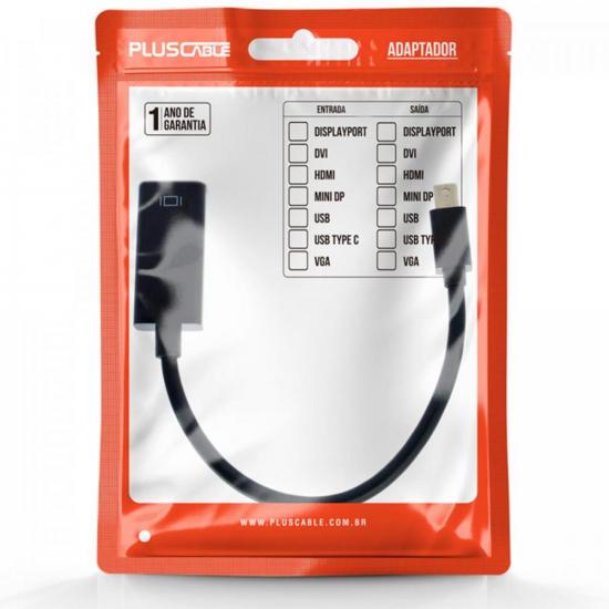 Adaptador HDMI x Mini Dport ADP-104 Preto Plus Cable por 30,00 à vista no boleto/pix ou parcele em até 1x sem juros. Compre na loja Mundomax!