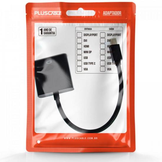 Adaptador DVI x Mini Dport ADP-204 Preto Plus Cable por 43,99 à vista no boleto/pix ou parcele em até 1x sem juros. Compre na loja Mundomax!