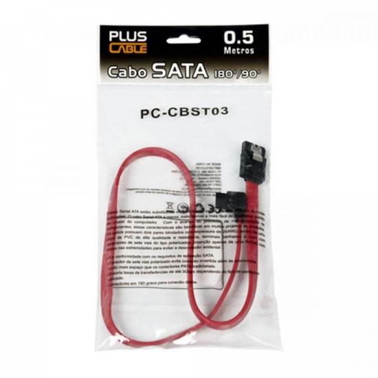 Cabo de Dados SATA 25cm PC-CBST03 PLUS CABLE (embalagem c/ 10 uni.) por 22,90 à vista no boleto/pix ou parcele em até 1x sem juros. Compre na loja Mundomax!