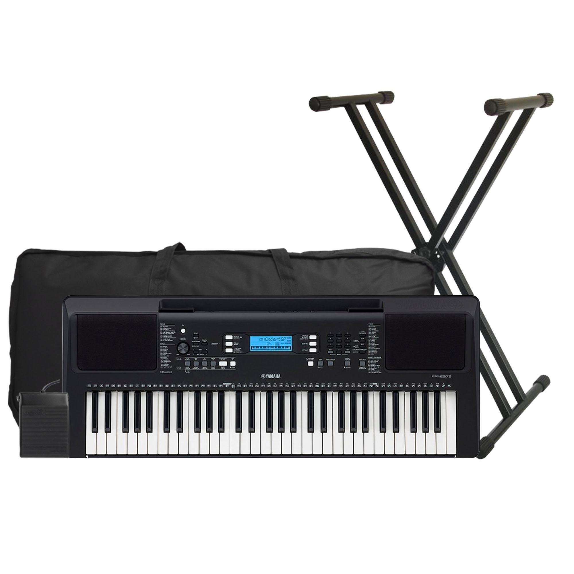 Teclado Arranjador Yamaha PSR-E373 Preto - Home