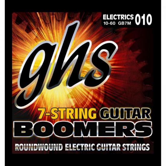 Encordoamento p/ Guitarra 7 Cordas Guitar Boomers 010/060 GHS (73484)