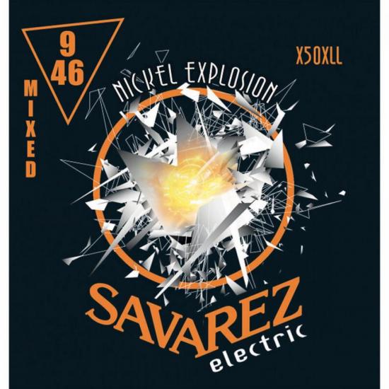 Encordoamento para Guitarra SAVAREZ .009-.046 X50XLL Explosion Nickel Pl (73509)