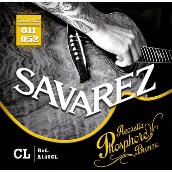 Encordoamento para Violão SAVAREZ Aço .011-.052 A140CL Phosphor Bronze C (73510)