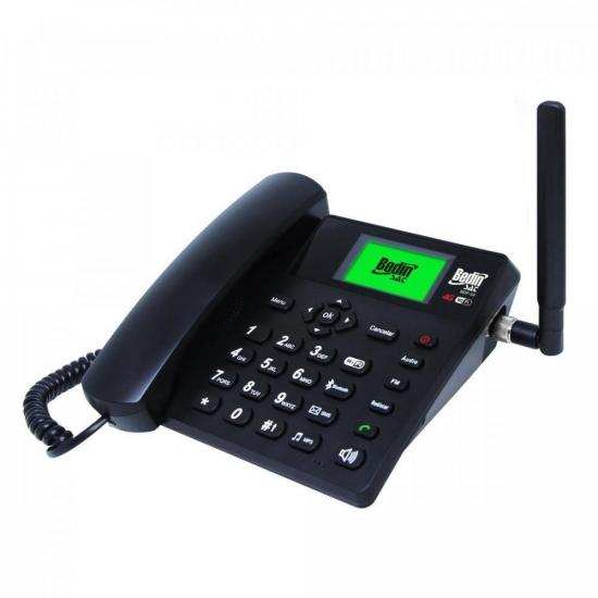 Telefone Celular de Mesa Wi-fi 4G BDF-14 Preto BEDINSAT por 669,99 à vista no boleto/pix ou parcele em até 10x sem juros. Compre na loja Mundomax!