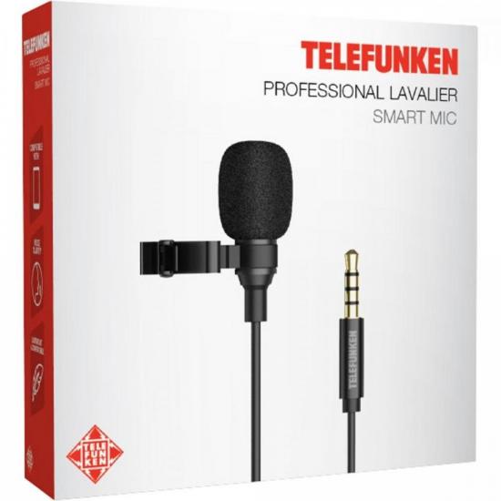 Microfone de Lapela Smart Mic TELEFUNKEN por 128,90 à vista no boleto/pix ou parcele em até 5x sem juros. Compre na loja Mundomax!