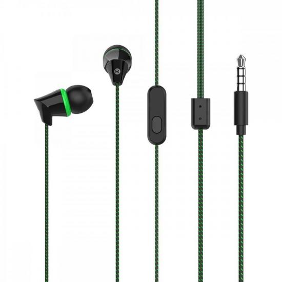 Fone de Ouvido In-Ear H100 Preto/Verde TELEFUNKEN por 23,90 à vista no boleto/pix ou parcele em até 1x sem juros. Compre na loja Mundomax!