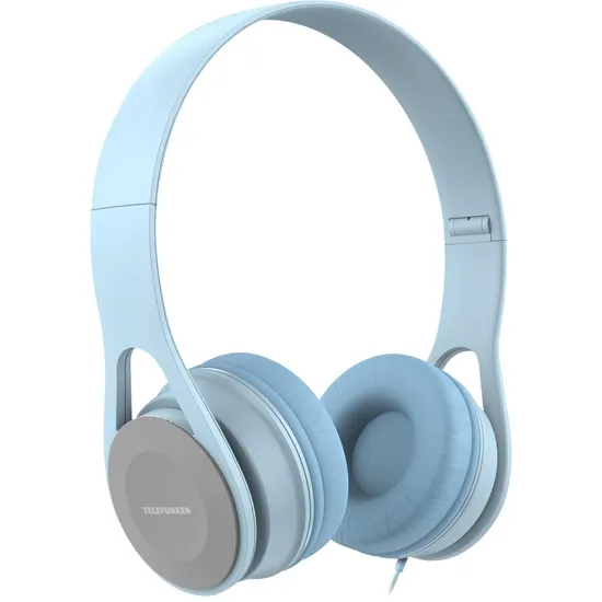 Fone de Ouvido Over-Ear H300 Azul Claro TELEFUNKEN (73605)