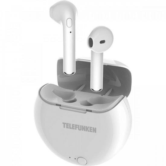 Fone de Ouvido Bluetooth Earbuds H320BT Branco TELEFUNKEN por 127,90 à vista no boleto/pix ou parcele em até 5x sem juros. Compre na loja Mundomax!