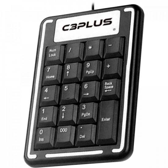 Teclado Numérico C3Tech KN-11 Preto por 32,00 à vista no boleto/pix ou parcele em até 1x sem juros. Compre na loja Mundomax!