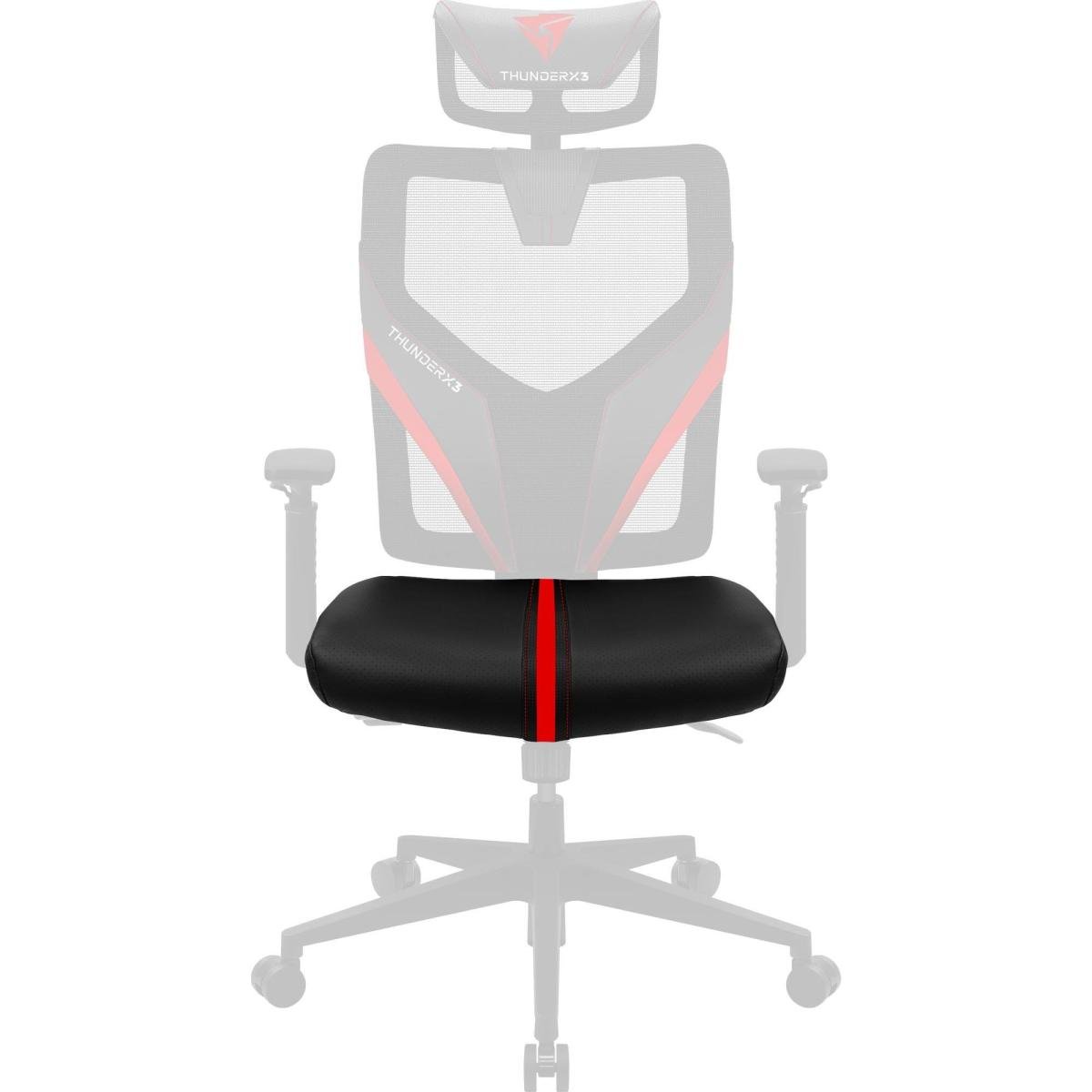 Assento Para Cadeira Yama1 Preto/Vermelho ThunderX3 - Thunderx3