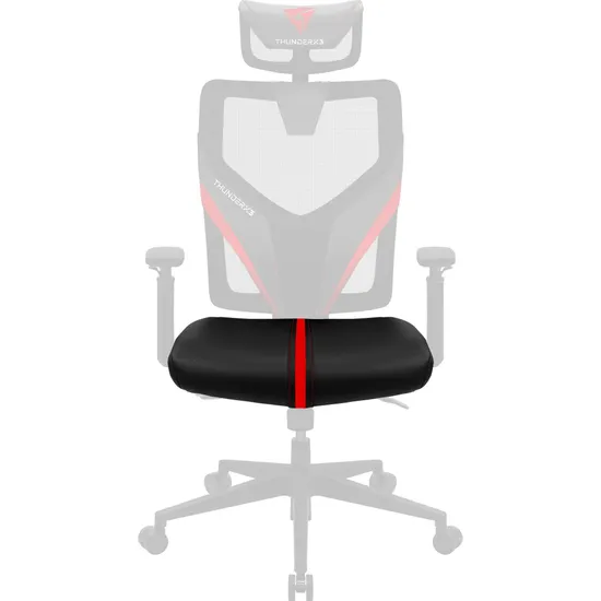 Assento Para Cadeira Yama1 Preto/Vermelho ThunderX3 (73622)