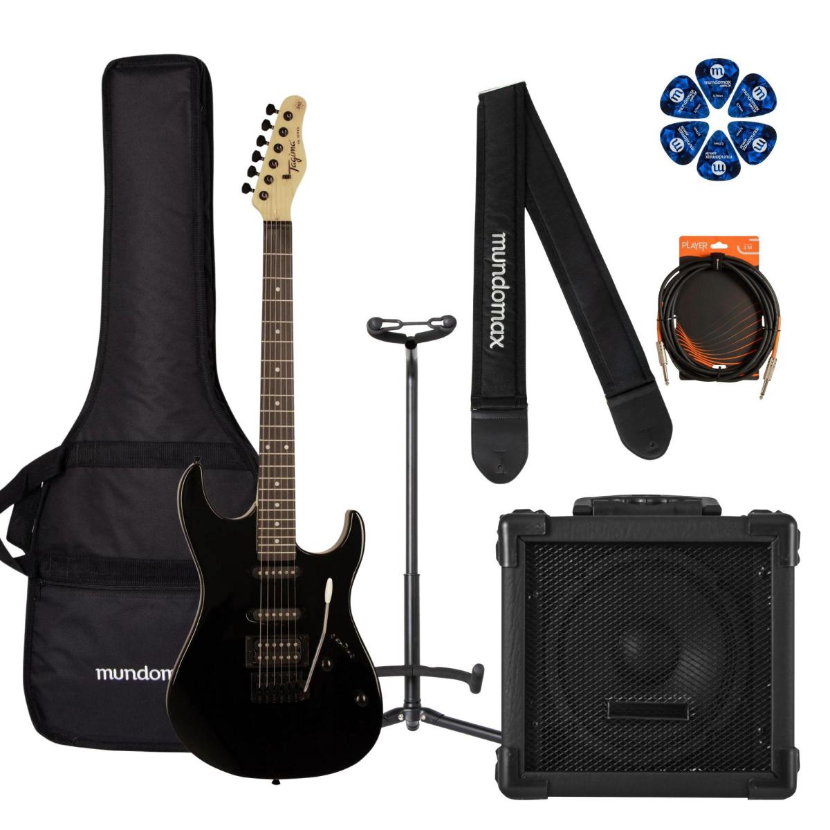 Kit Guitarra TAGIMA Woodstock TG-510 Black + Cubo + Acessórios