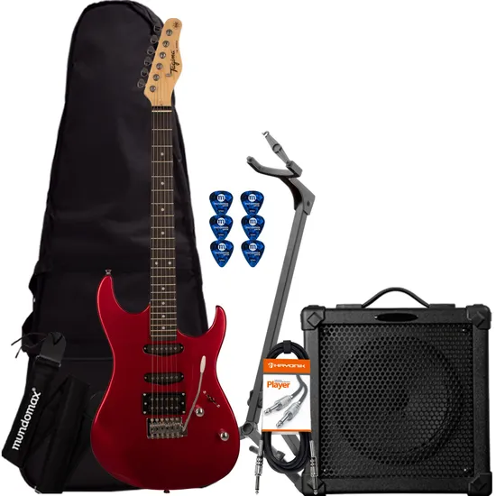 Kit Guitarra TAGIMA Woodstock TG-510 Candy Apple + Cubo + Acessórios (73627)