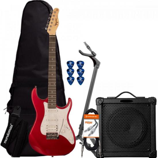 Kit Guitarra TAGIMA Woodstock TG-520 Candy Apple + Cubo + Acessórios (73629)