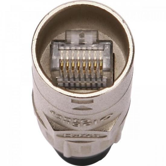 Plug RJ45 Ethercon Níquel SANTO ANGELO por 45,00 à vista no boleto/pix ou parcele em até 1x sem juros. Compre na loja Mundomax!