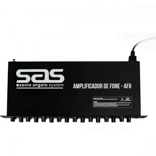Amplificador p/ Fone 8 Canais AF8 Preto SANTO ANGELO por 1.469,00 à vista no boleto/pix ou parcele em até 12x sem juros. Compre na loja Mundomax!
