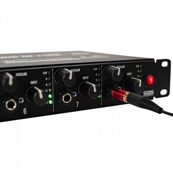 Amplificador p/ Fone 8 Canais AF8 Preto SANTO ANGELO por 1.469,00 à vista no boleto/pix ou parcele em até 12x sem juros. Compre na loja Mundomax!