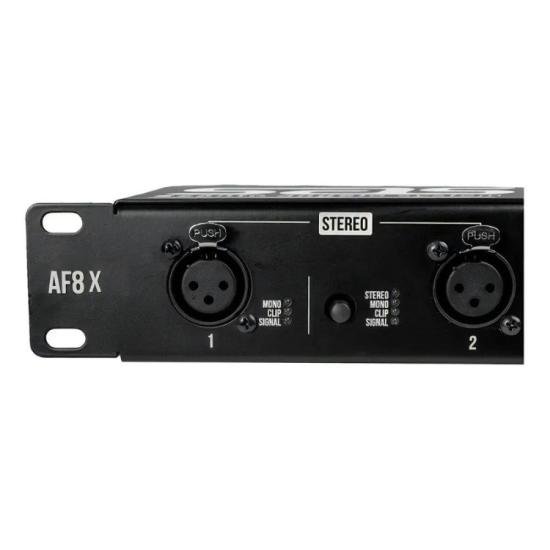 Amplificador p/ Fone 8 Canais AF8 Preto SANTO ANGELO por 1.469,00 à vista no boleto/pix ou parcele em até 12x sem juros. Compre na loja Mundomax!